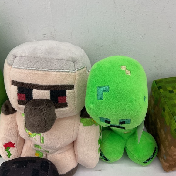 Minecraft Green Black Pink Stuffed Animal Plush Toy Lot - Picture 3 of 9